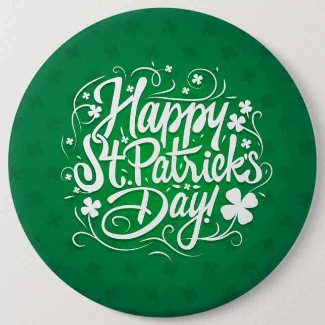 Happy St. Patrick's Day Button (Front)