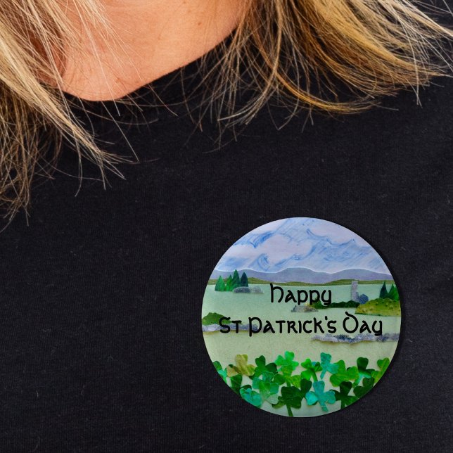 Happy St Patrick's Day  Button (Creator Uploaded)