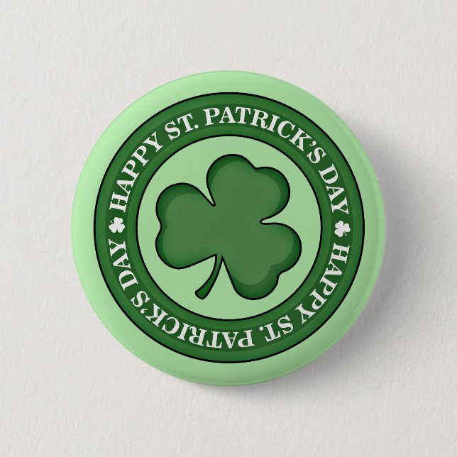 Happy St. Patricks Day Button (Front)