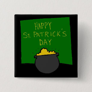 Happy St. Patrick's Day Button