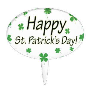 Happy St Patricks Day Cake Topper