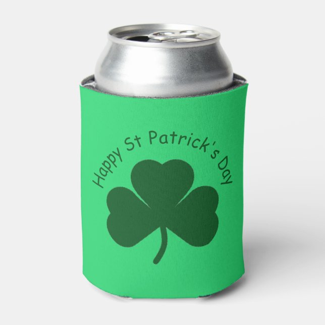 Happy St Patrick's Day Can Cooler (Can Front)