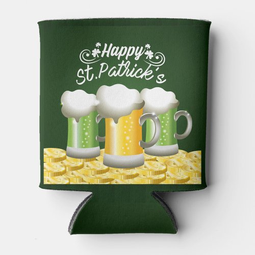 Happy St Patricks Day Can Cooler