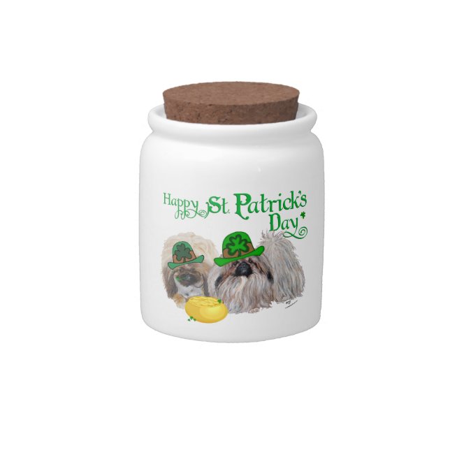 Happy St Patricks Day Candy Jar (Front)