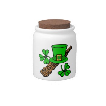 Happy St.patrick's Day Candy Jar by Awesoma at Zazzle