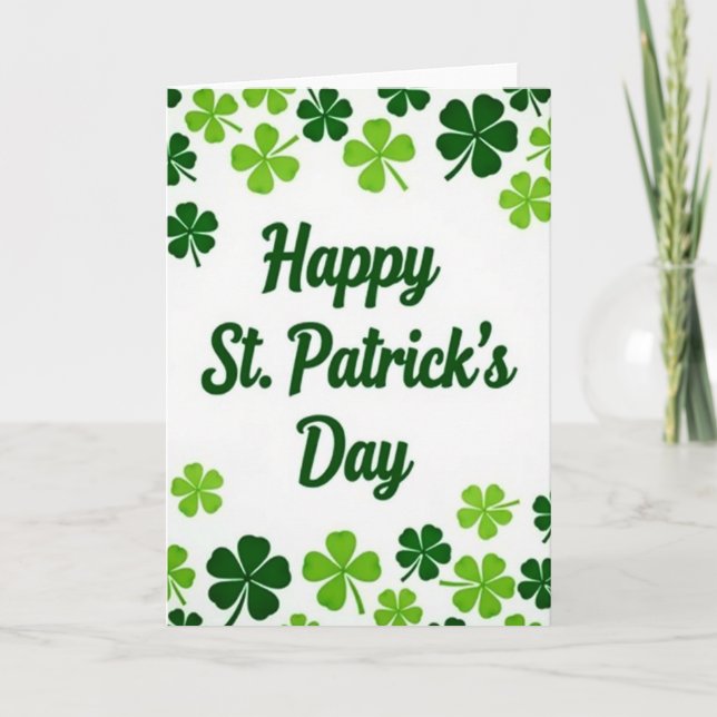 Happy St Patricks Day Card (Front)