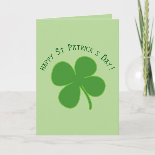 Happy St Patricks Day Card