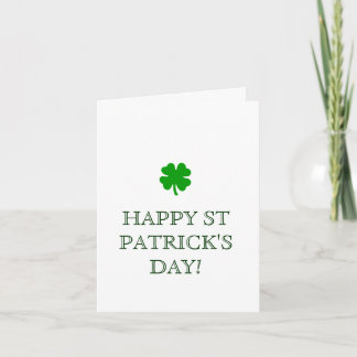 HAPPY ST PATRICK'S DAY! card
