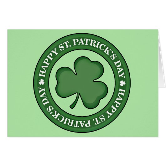 Happy St. Patricks Day Cards (Front Horizontal)