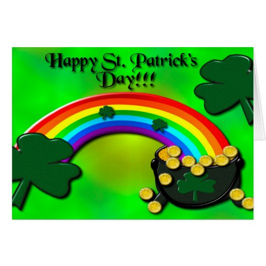 Happy St. Patrick's Day Cards (Front Horizontal)