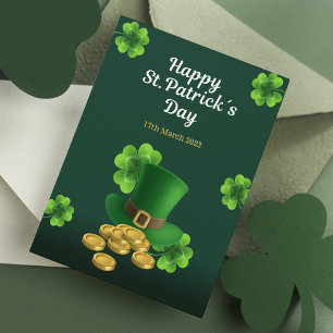 Happy St. Patrick's Day Celebration  Holiday Postcard