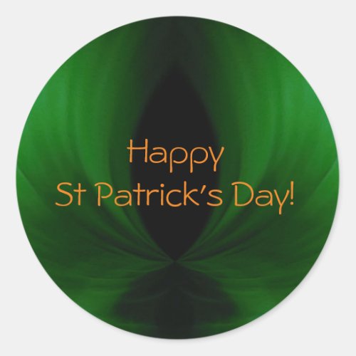 Happy St Patricks Day Classic Round Sticker