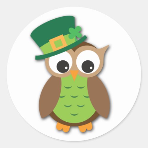 Happy St Patricks Day Classic Round Sticker