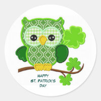 Happy St. Patrick's Day Classic Round Sticker