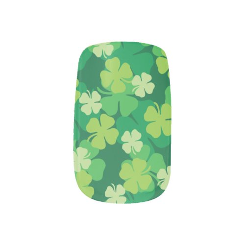 Happy St Patricks Day Clover Minx Nail Art