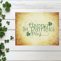 Happy St. Patrick's Day Clover Shamrock