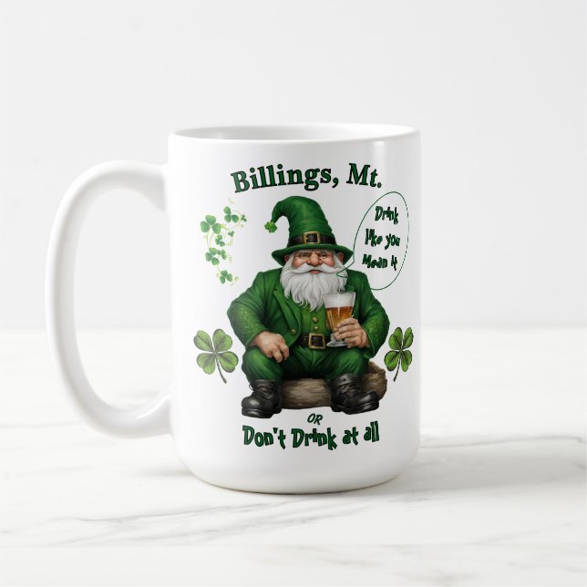 Happy St. Patrick's Day  Coffee Mug (Left)