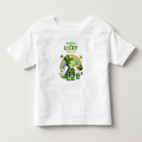 Happy St Patricks Day Crocodile Toddler T_shirt