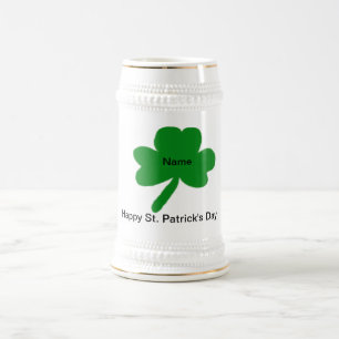 Happy St. Patrick's Day Customize YOUR Name Stein