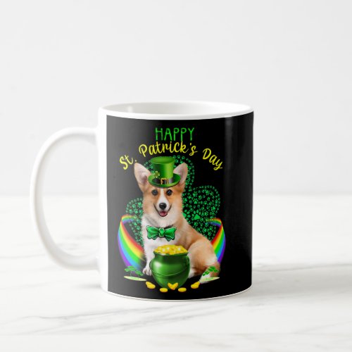 Happy St Patricks Day Cute Corgi Leprechaun Hat Sh Coffee Mug
