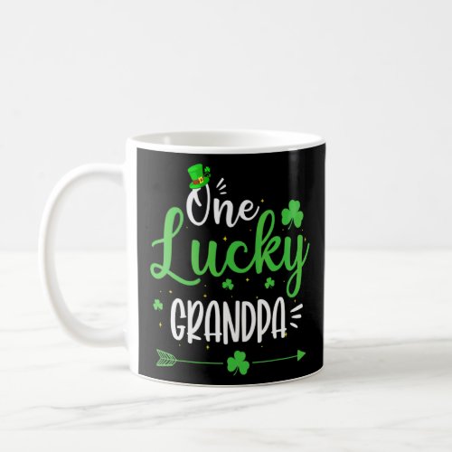 Happy St Patricks Day Cute One Lucky Grandpa  Outf Coffee Mug