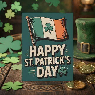 Happy St Patricks Day Dad Irish Pride Holiday Card