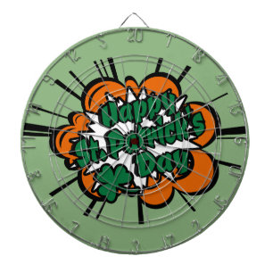Happy St. Patrick's Day Dart Board