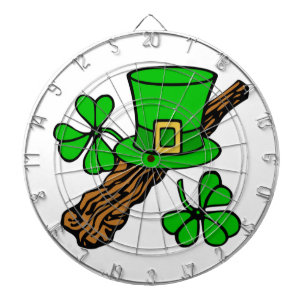 HAPPY ST.PATRICK'S DAY DARTBOARD WITH DARTS