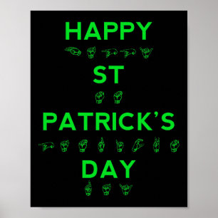 Happy St Patricks Day Deaf Pride Sign Language ASL