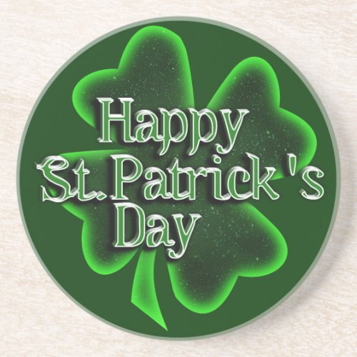 Happy St Patricks Day Drink Coaster