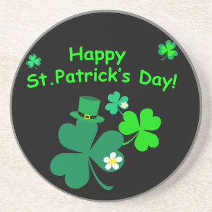 Happy St. Patrick's Day Drink Coaster