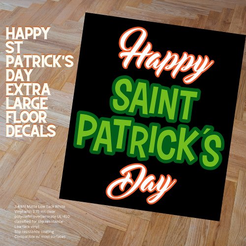 Happy St Patricks Day Extra Large Floor Decals