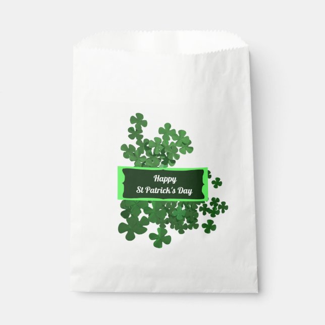 Happy St Patrick's Day Favor Bag (Front)