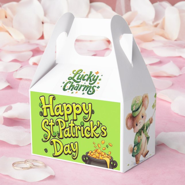 Happy St Patrick's Day Favor Box (Wedding)