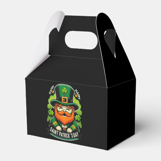 Happy St Patricks Day Favor Boxes (Front Side)
