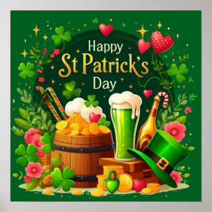 Happy St. Patrick's Day Festive Celebration Poster
