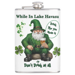 Happy St. Patrick's Day Flask
