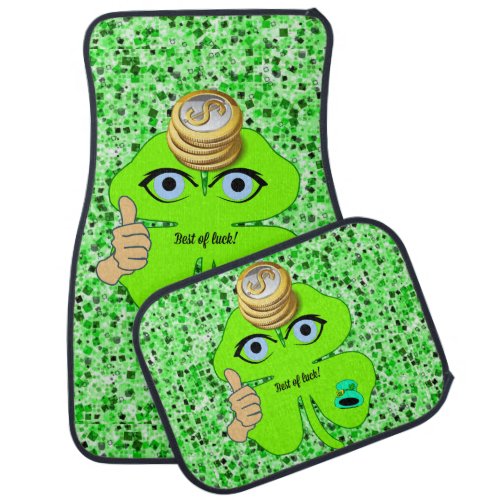 Happy St Patricks Day Floor Car Mats