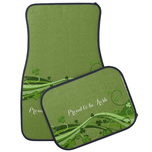 Happy St Patricks Day Floor Car Mats