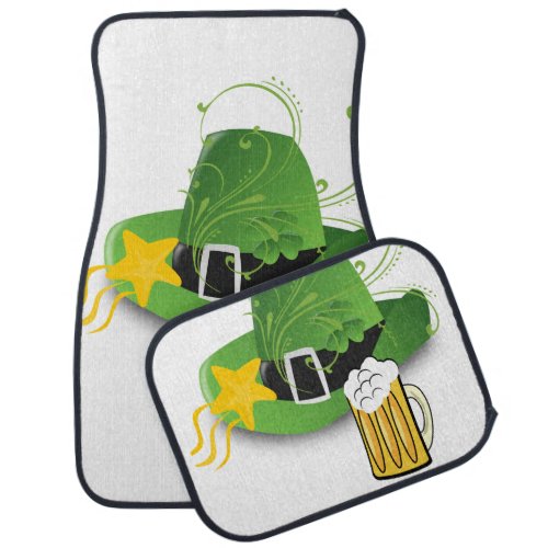 Happy St Patricks Day Floor Car Mats