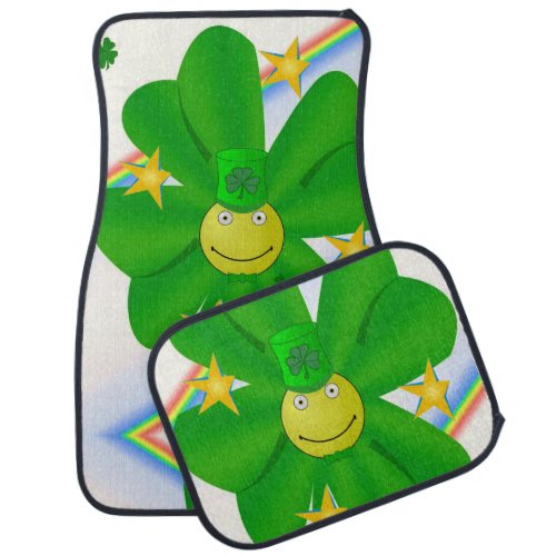 Happy St Patricks Day Floor Car Mats