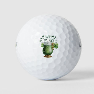 Happy St. Patrick's Day for Golfer Golf Balls