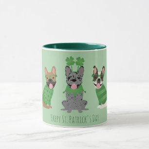 Happy St Patricks Day French Bulldogs Mug