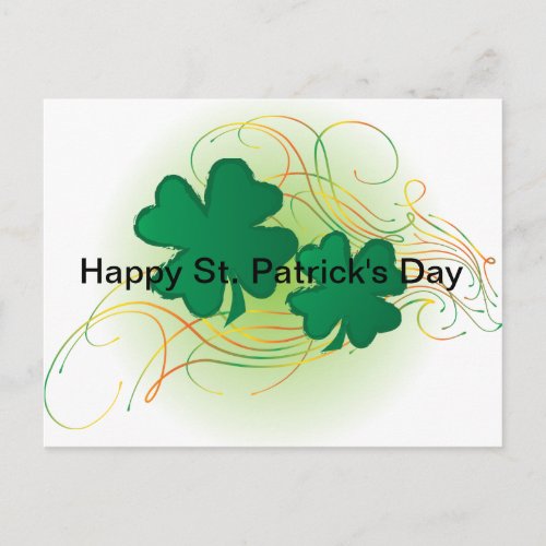 Happy  St Patricks Day Fun Postcard