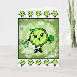 Happy St Patrick's Day Funny Holiday Pickle Card