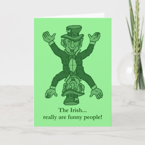 Happy St Patricks Day funny Irish Saint Patrick Card
