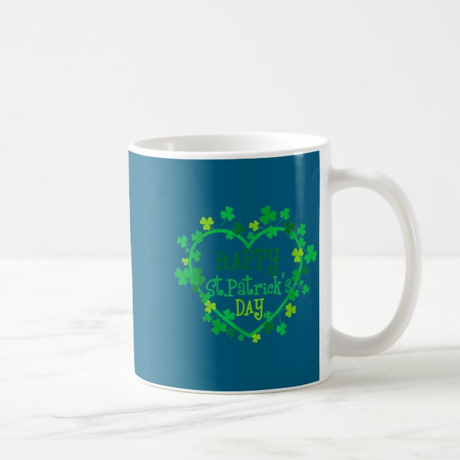Happy St. Patrick's Day Funny Saint Patrick Irish  Coffee Mug (Right)