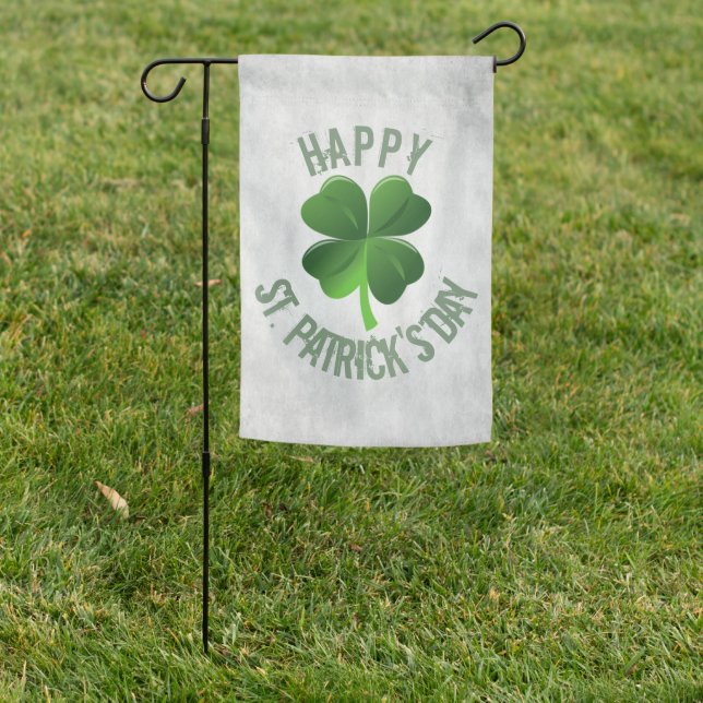Happy St. Patrick's Day Garden Flag (In SItu)