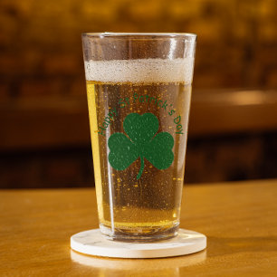 Happy St Patrick's Day Glass