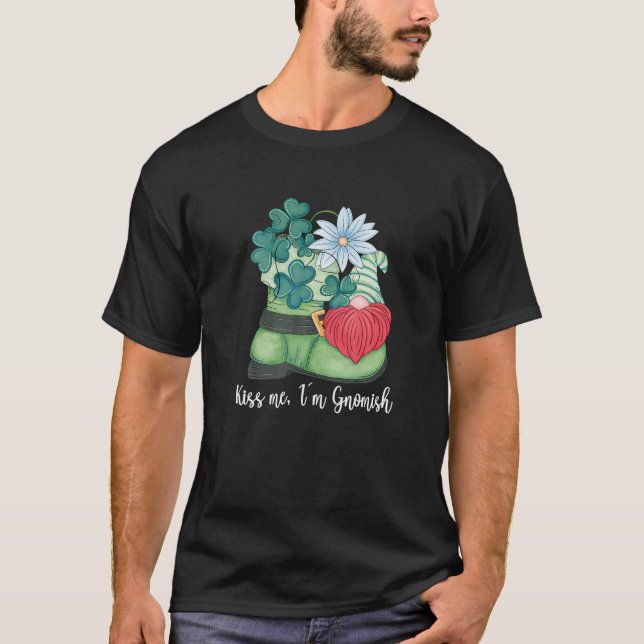 Happy St. Patricks Day Gnome Leprechaun For Women T-Shirt (Front)